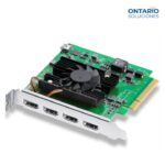 272 blackmagic decklink quad hdmi recorder tarjeta captura 4x hdmi