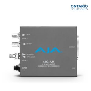 aja 12g am t st 12g sdi 8 channel aes audio embedderdisembedder