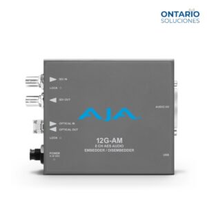 aja 12g am tr 12g sdi 8 channel aes audio embedderdisembedder