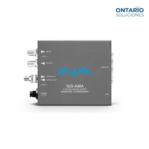 aja 12g ama 12g sdi 4 channel balanced embedderdisembedder