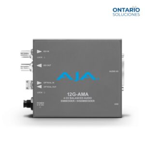 aja 12g ama r 12g sdi 4 channel balanced embedderdisembedder