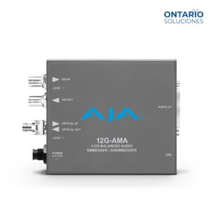 aja 12g ama t st 12g sdi 4 channel balanced embedderdisembedder